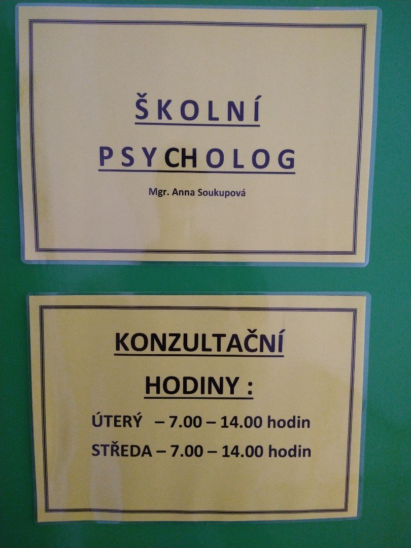 Pracoviště školního psychologa