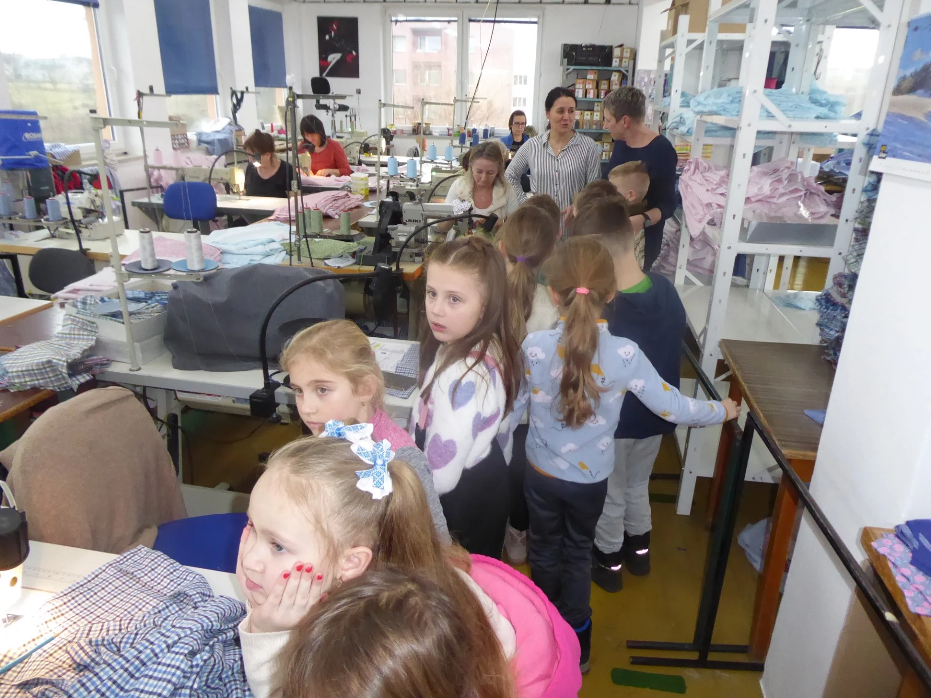 Exkurze čtvrťáků do šicí dílny LUIZ - MŠ